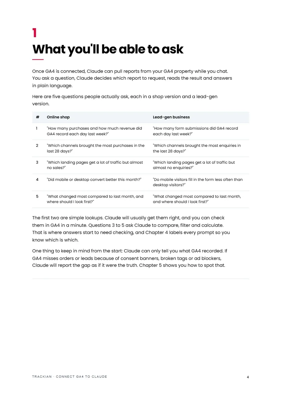 Page 5 of Connect GA4 to Claude