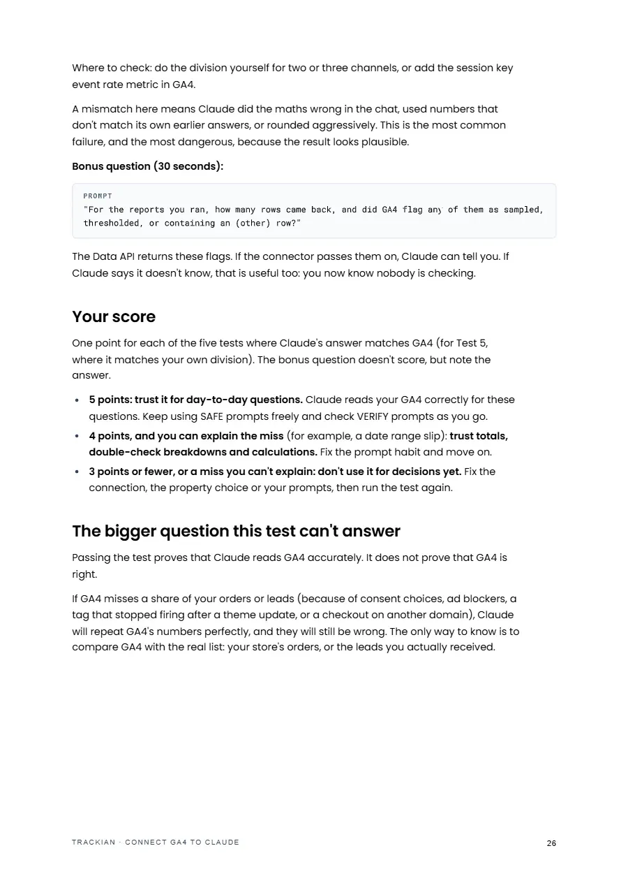 Page 27 of Connect GA4 to Claude