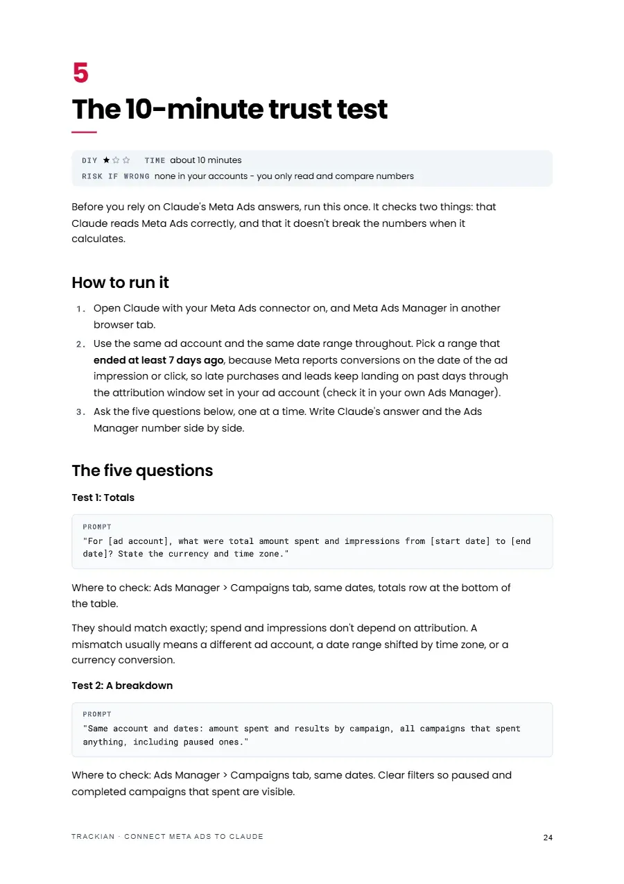 Page 25 of Connect Meta Ads to Claude