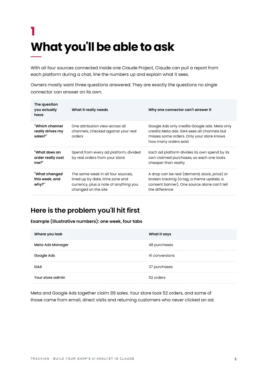 Page 6 of Build Your Shop's AI Analyst in Claude