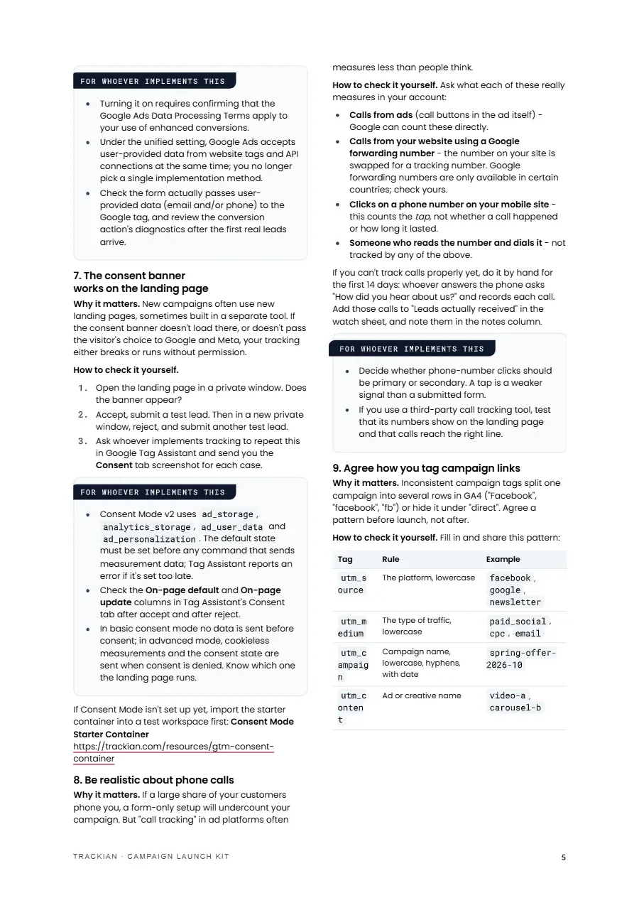 Page 6 of Campaign Launch Kit