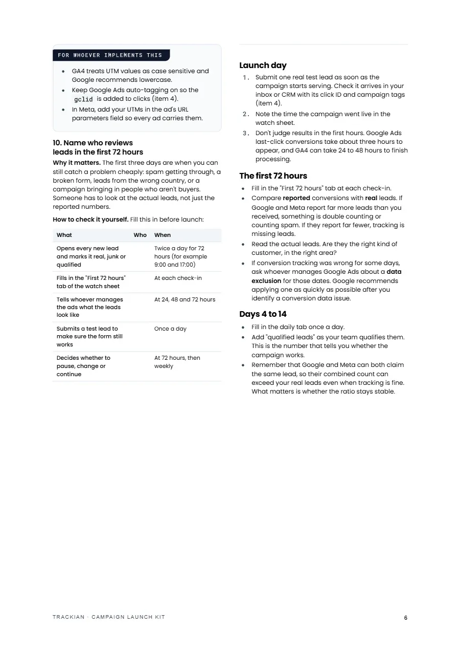 Page 7 of Campaign Launch Kit