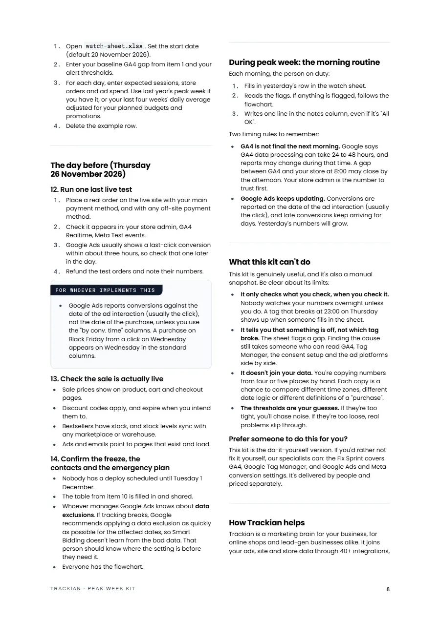 Page 9 of Peak-Week Kit