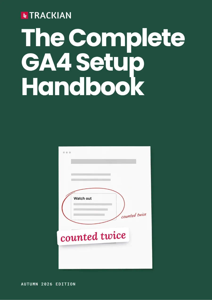 Page 1 of The Complete GA4 Setup Handbook (Autumn 2026 Edition)