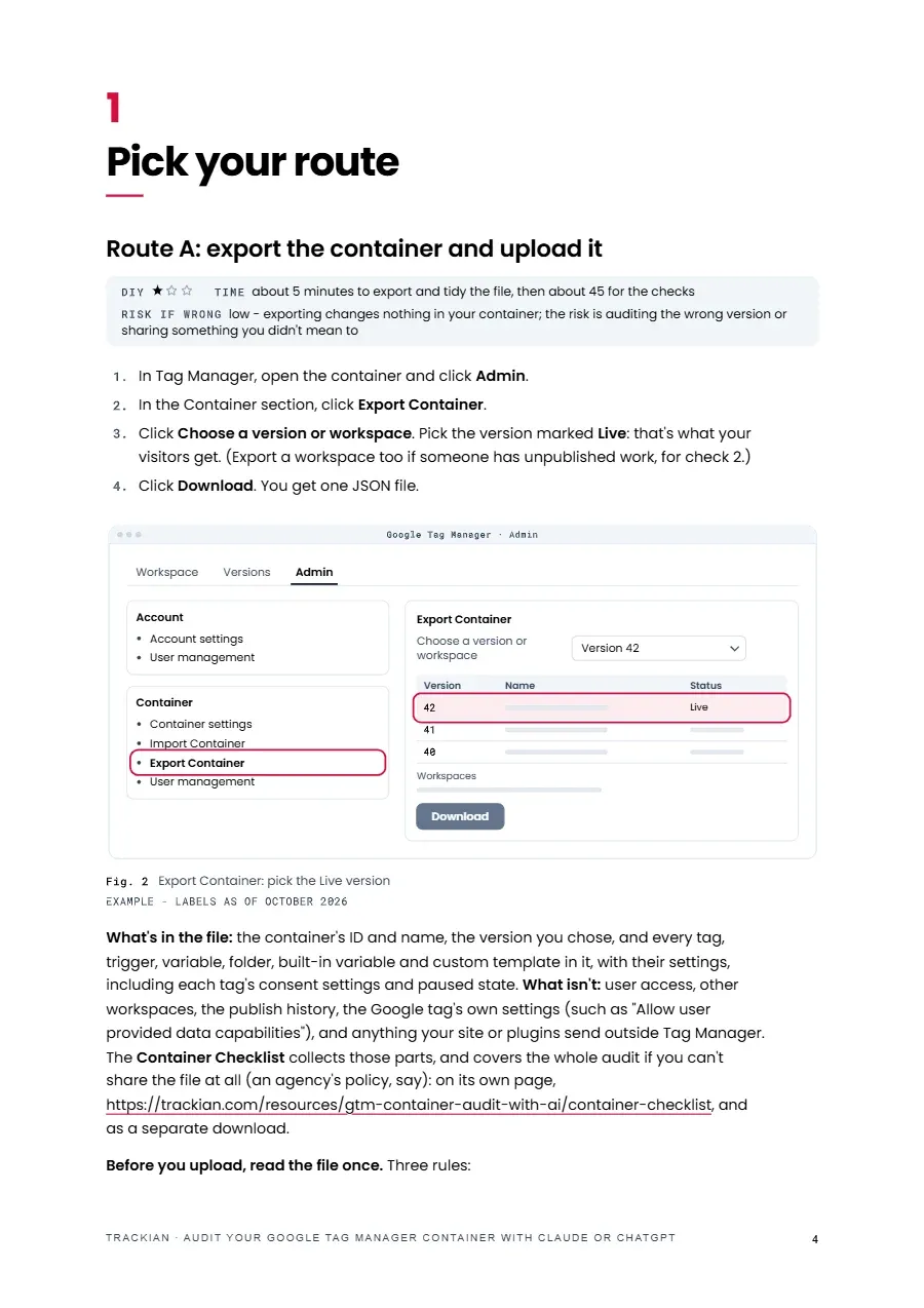 Page 5 of Audit Your Google Tag Manager Container With Claude or ChatGPT