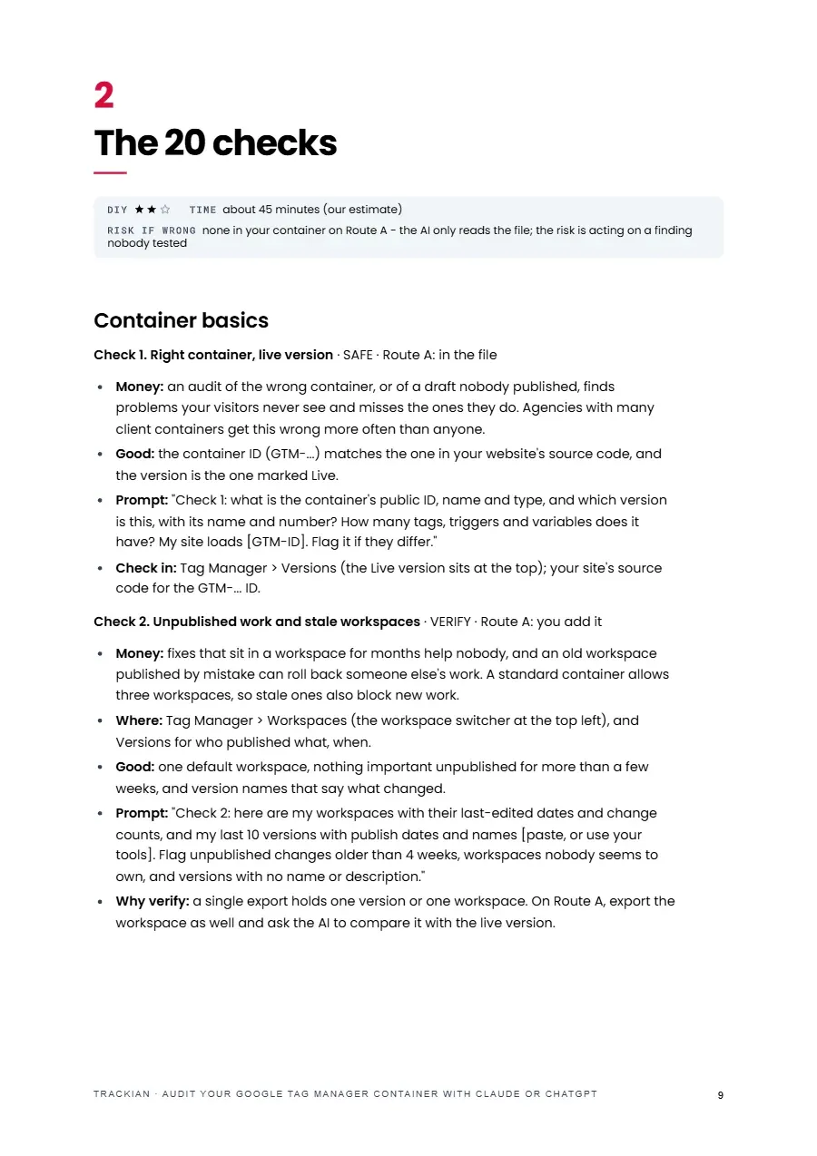 Page 10 of Audit Your Google Tag Manager Container With Claude or ChatGPT