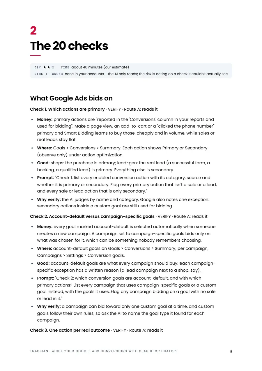 Page 10 of Audit Your Google Ads Conversions With Claude or ChatGPT