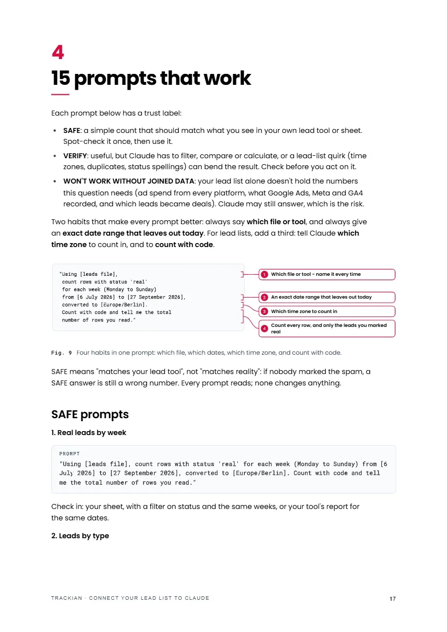 Page 18 of Connect Your Lead List to Claude