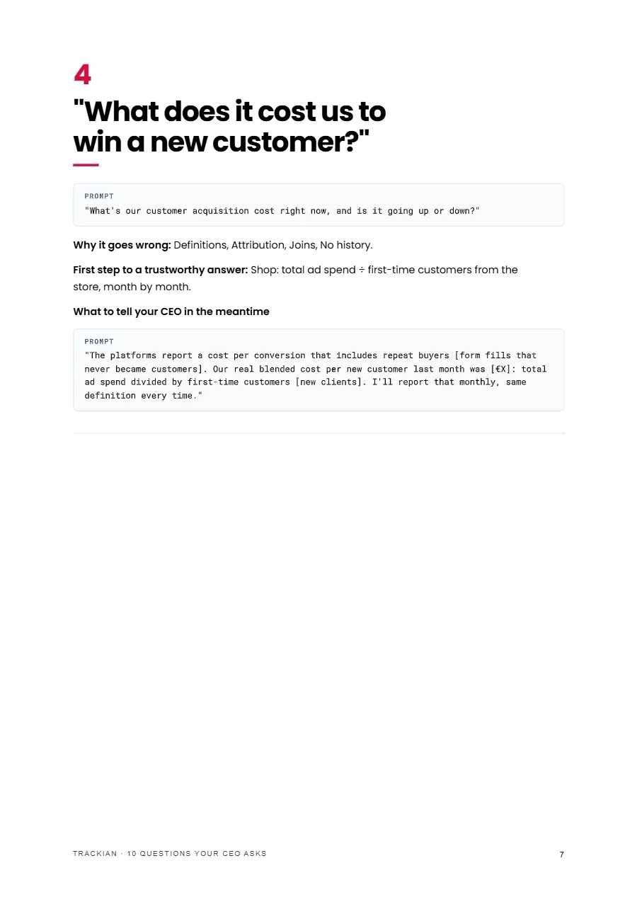 Page 8 of 10 Questions Your CEO Asks - the top 10