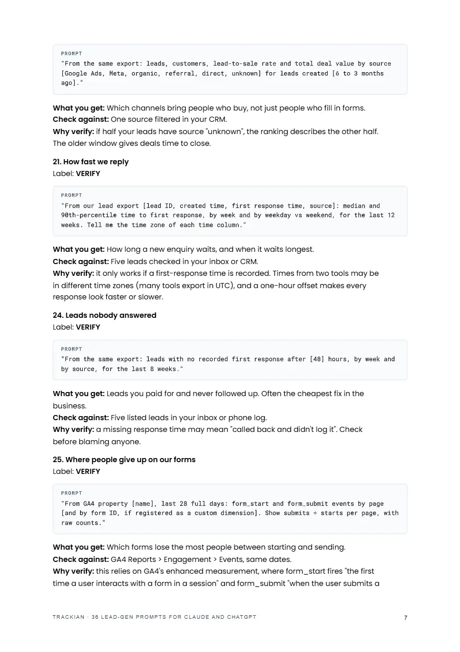 Page 8 of 36 Lead-Gen Prompts - the top 10