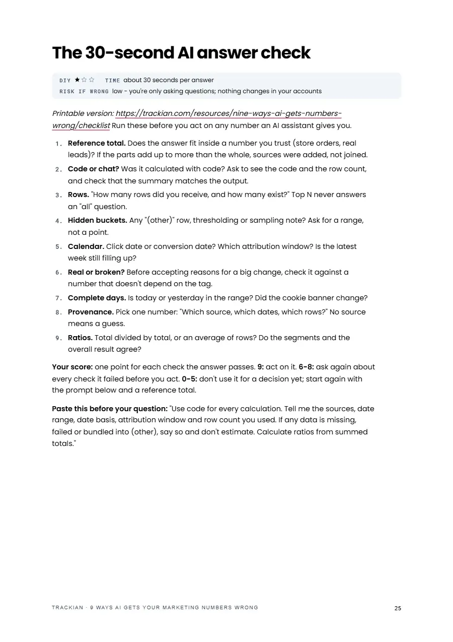 Page 26 of 9 Ways AI Gets Your Marketing Numbers Wrong