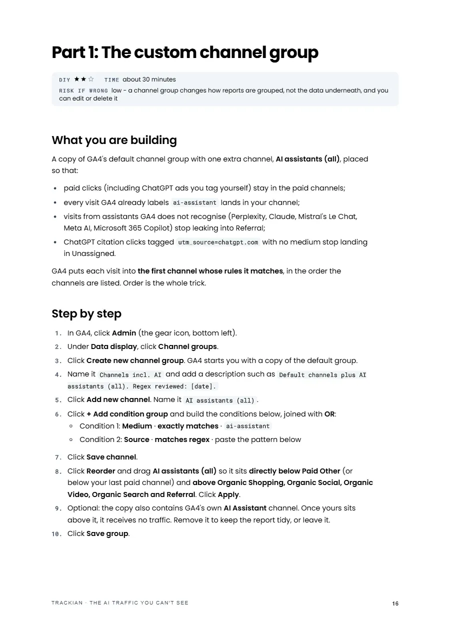 Page 17 of The AI Traffic You Can't See, lead-gen edition