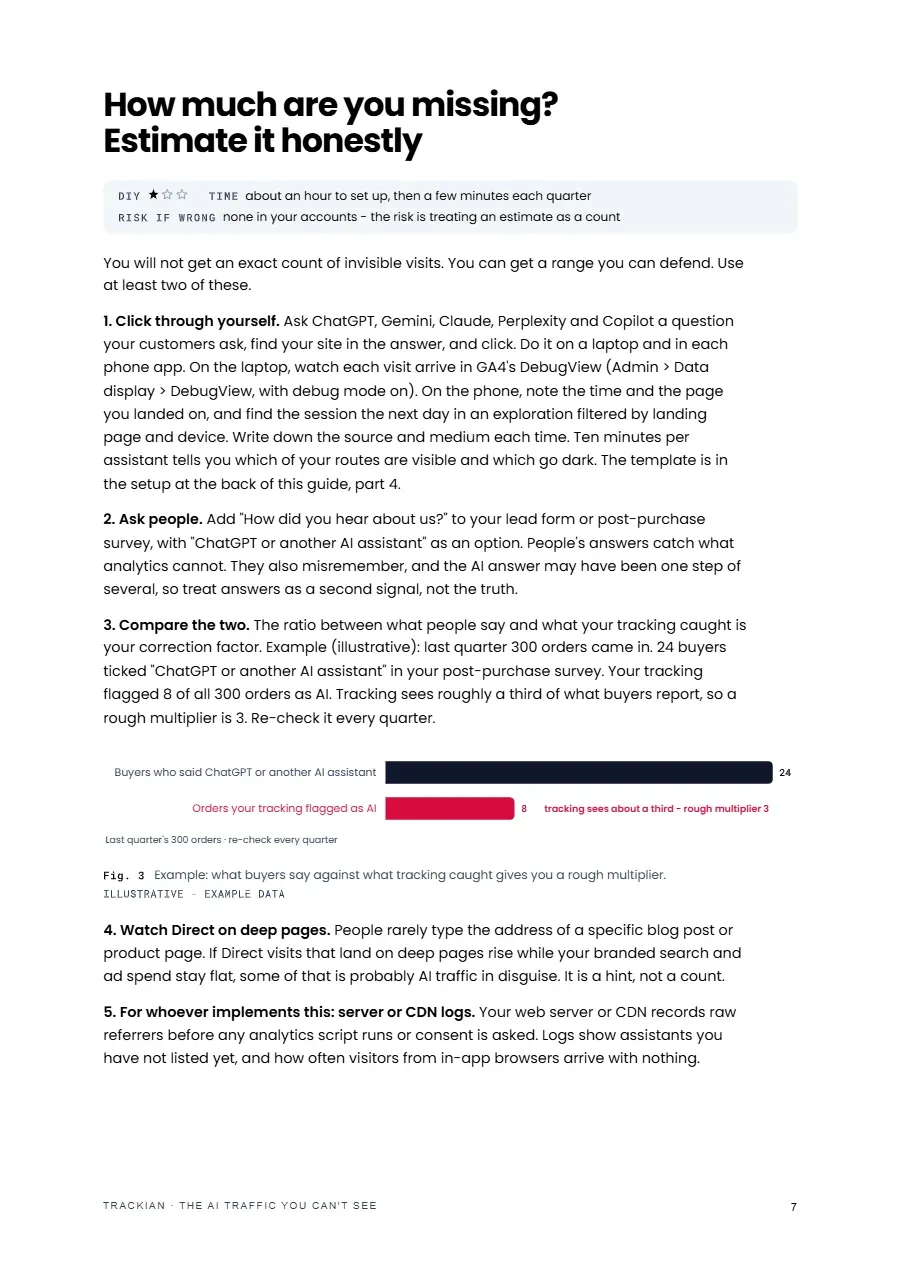 Page 8 of The AI Traffic You Can't See, shop edition