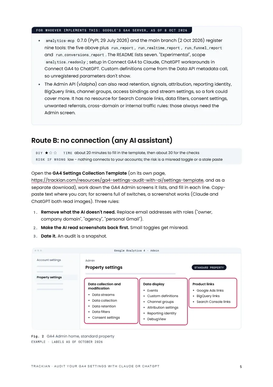 Page 6 of Audit Your GA4 Settings With Claude or ChatGPT