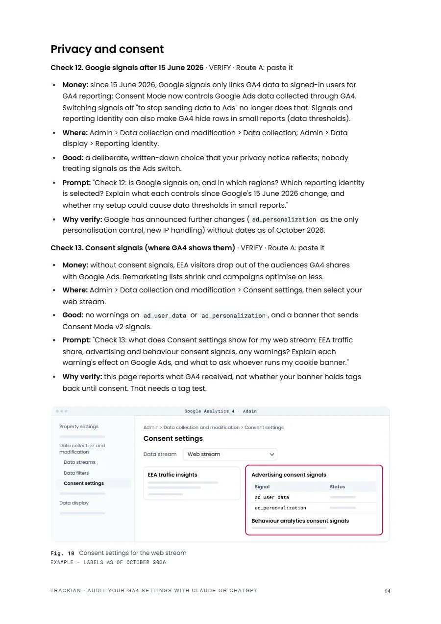 Page 15 of Audit Your GA4 Settings With Claude or ChatGPT