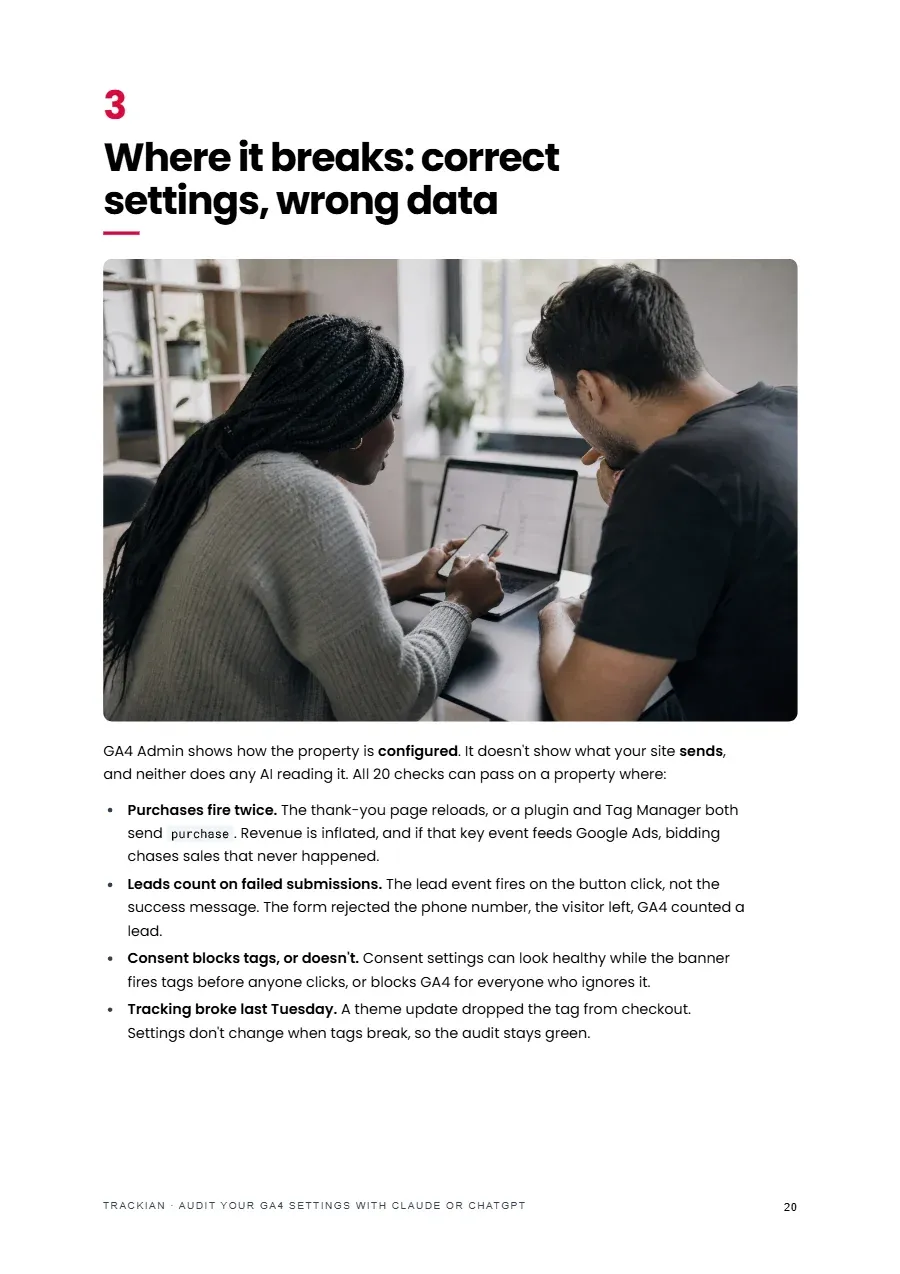 Page 21 of Audit Your GA4 Settings With Claude or ChatGPT