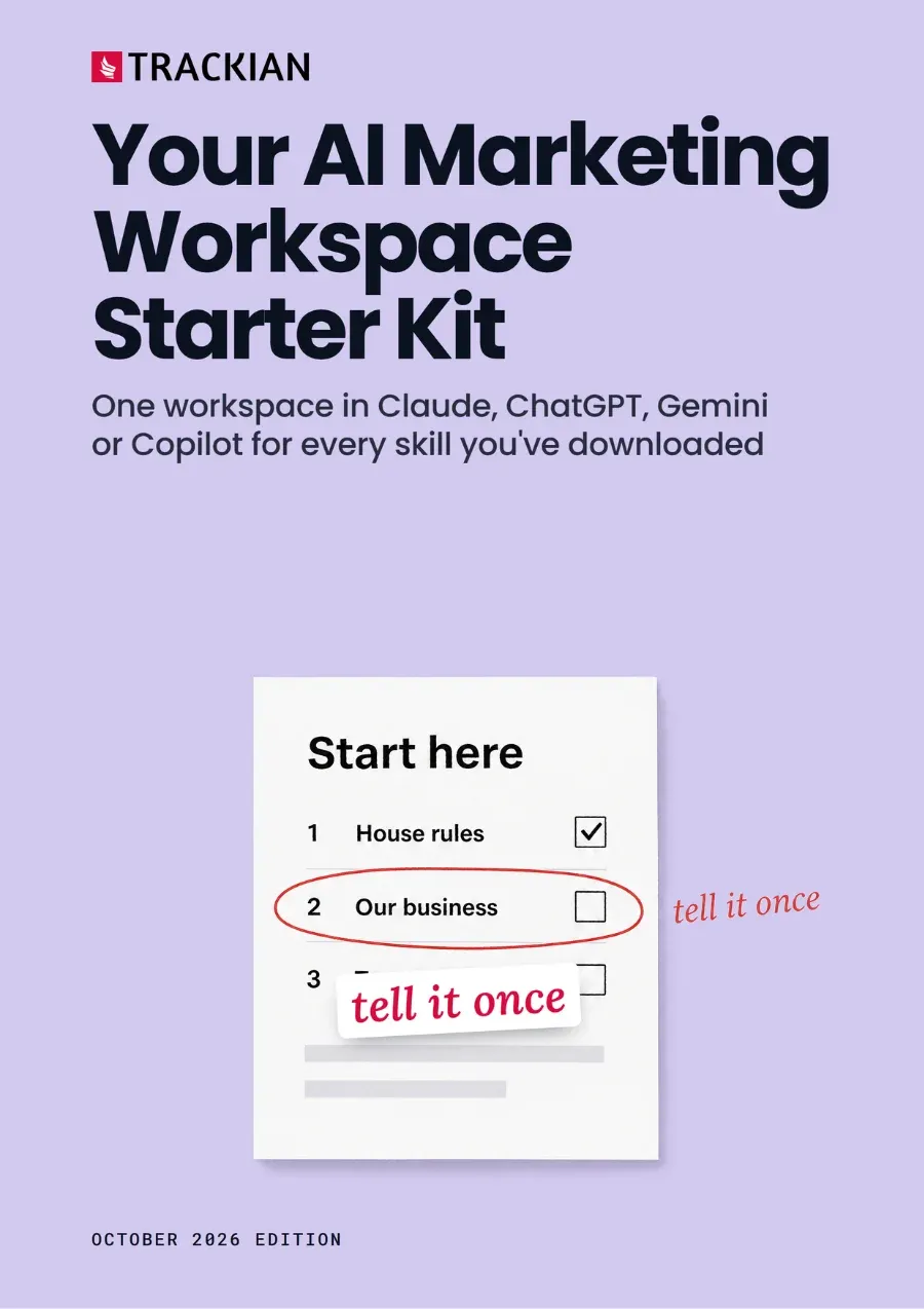 Page 1 of Your AI Marketing Workspace Starter Kit - Start Here