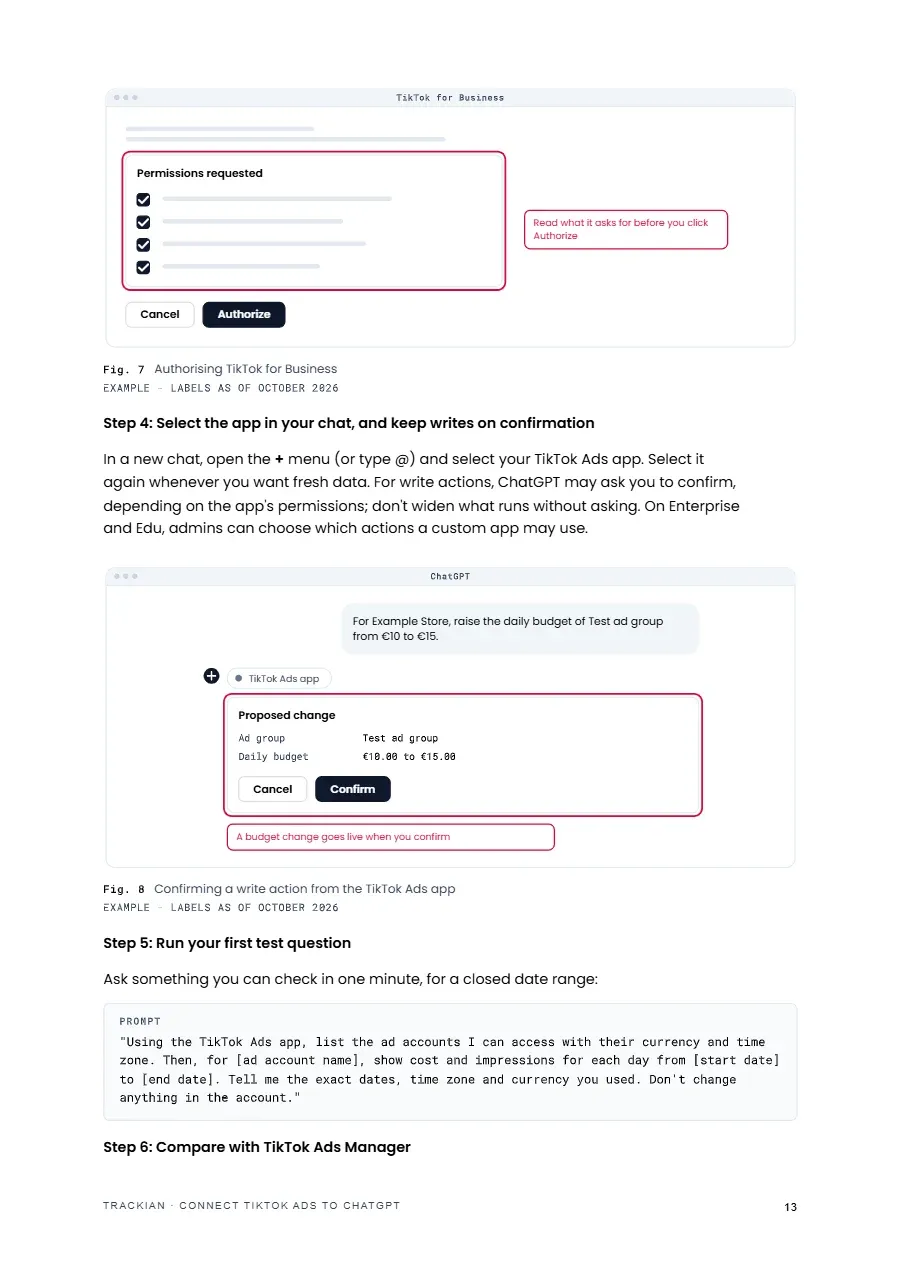 Page 14 of Connect TikTok Ads to ChatGPT
