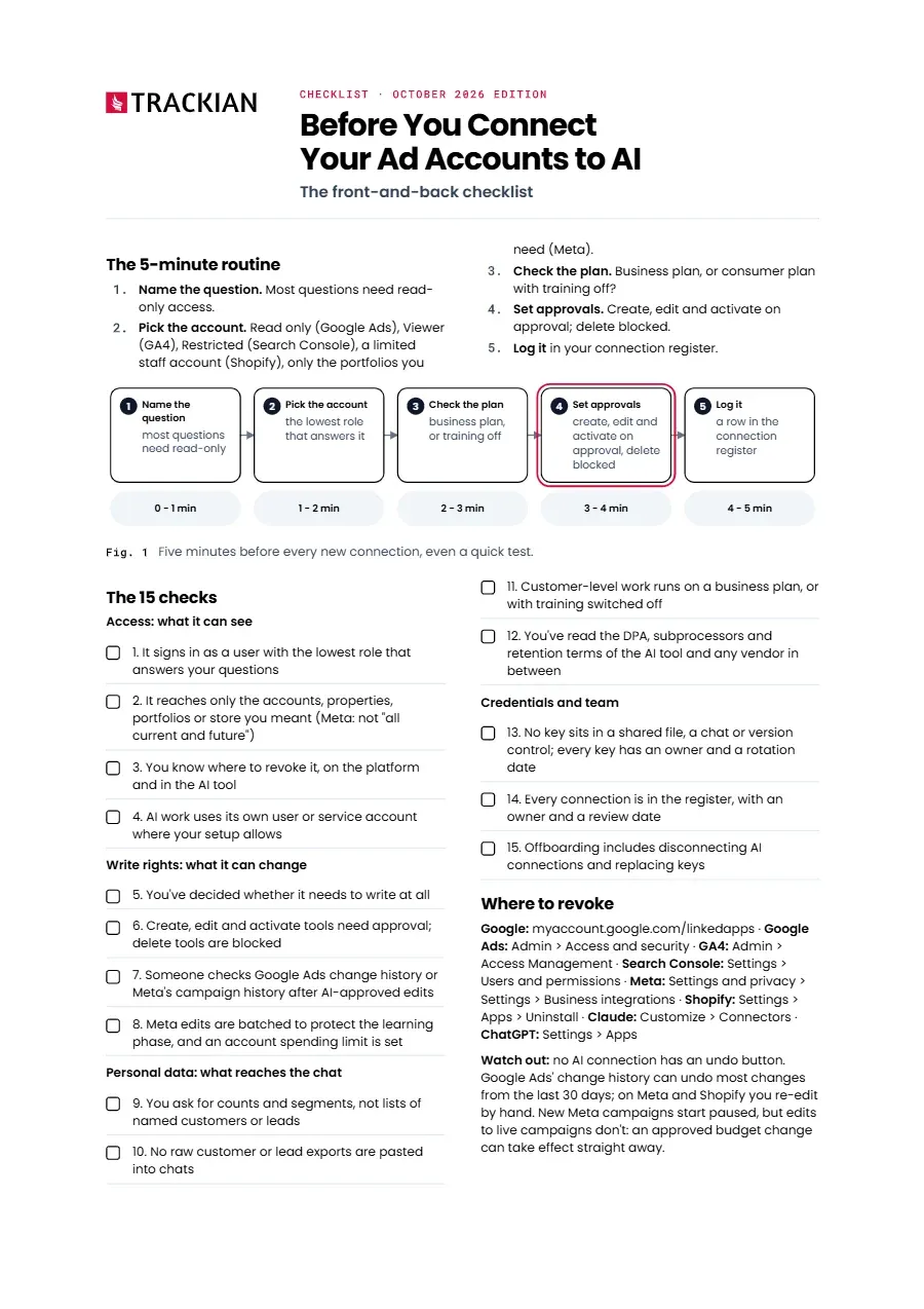 Page 1 of Before You Connect Your Ad Accounts to AI