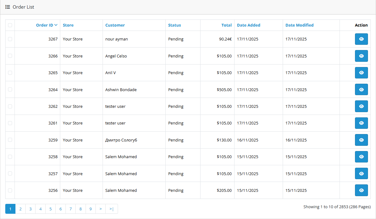 Opencart screenshot 3
