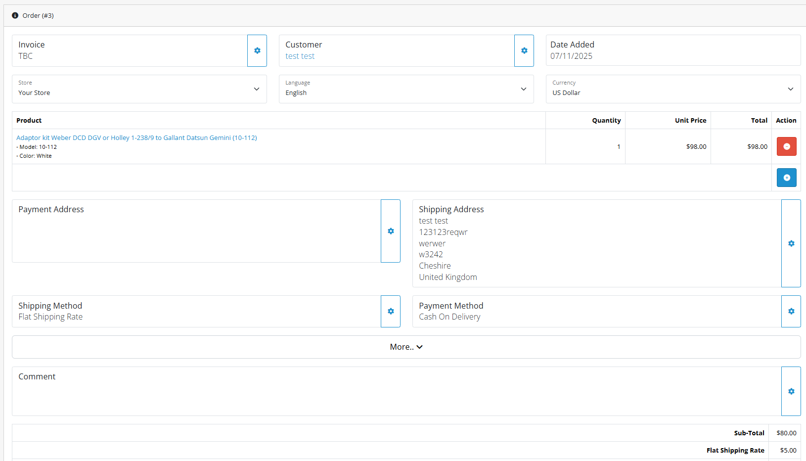 Opencart screenshot 4