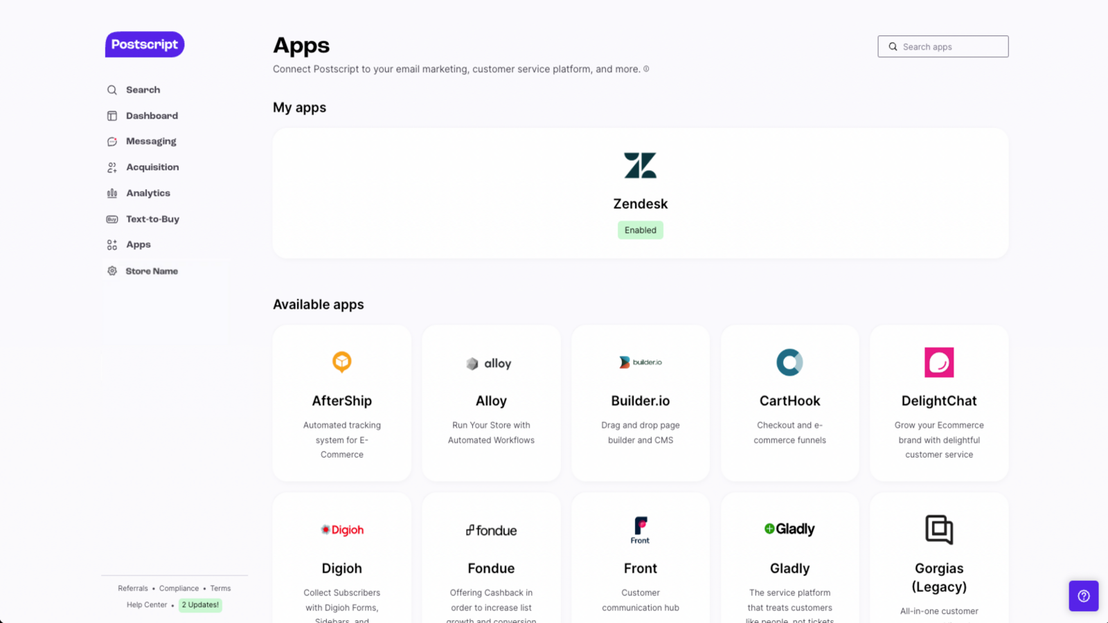 App integrations