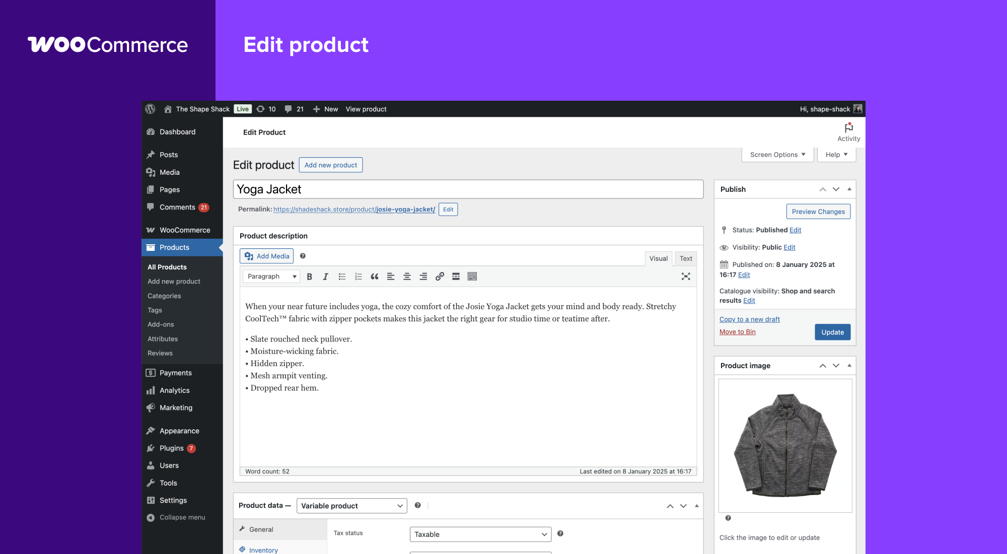 WooCommerce screenshot 3