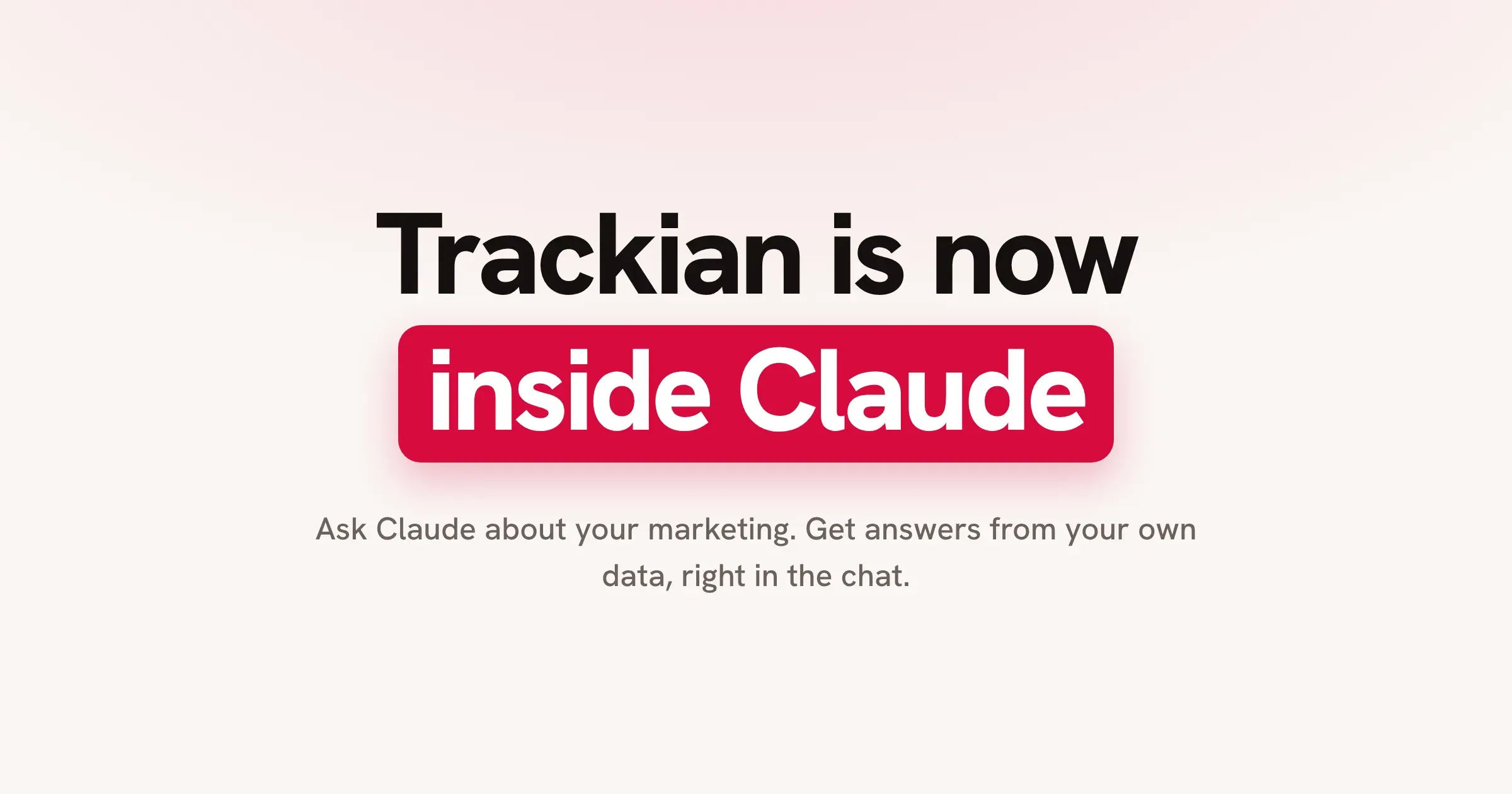 Trackian Is Now Inside Claude